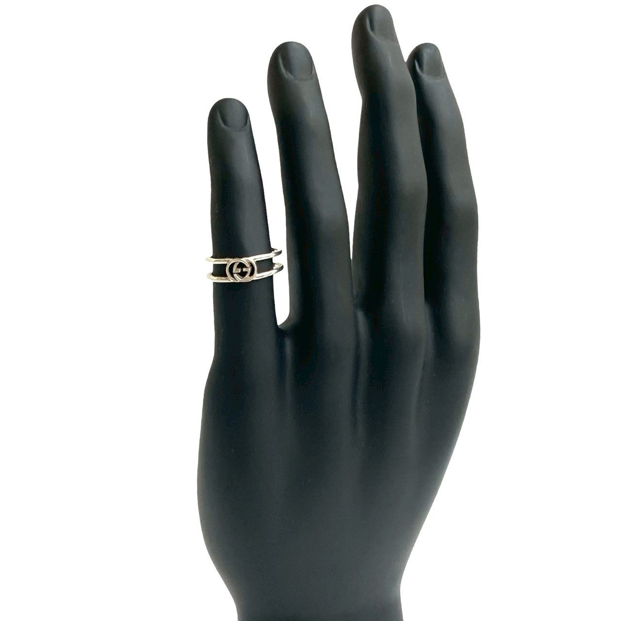 GUCCI Ring Silver925 Silver Interlocking G