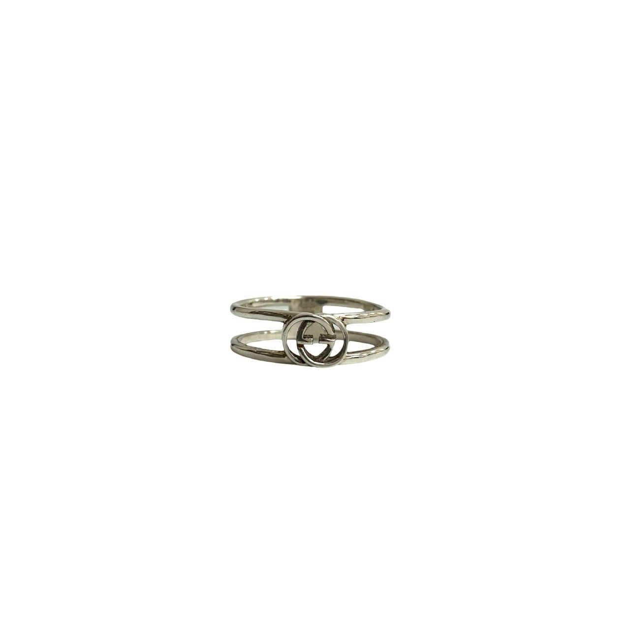 GUCCI Ring Silver925 Silver Interlocking G