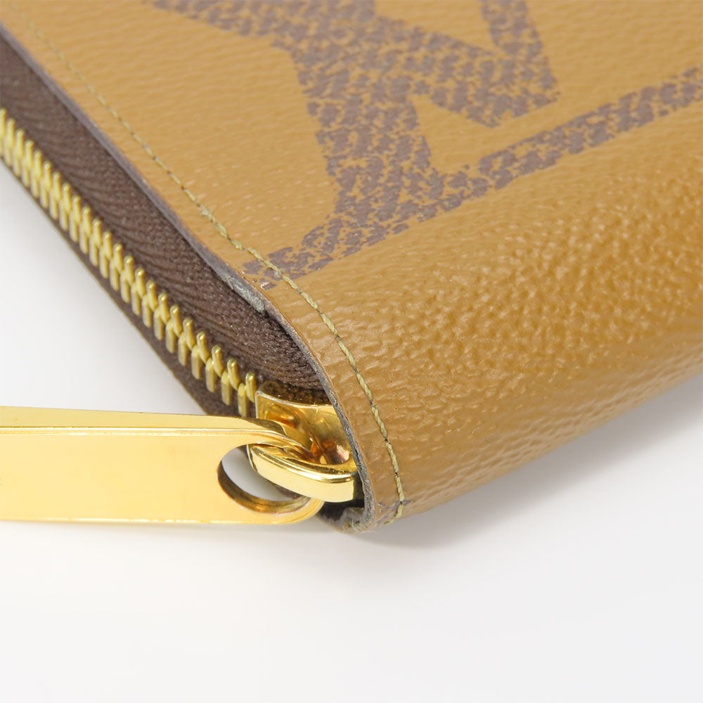 LOUIS VUITTON Long Wallet Purse M69353 monogram giant reverse Brown Zippy wallet