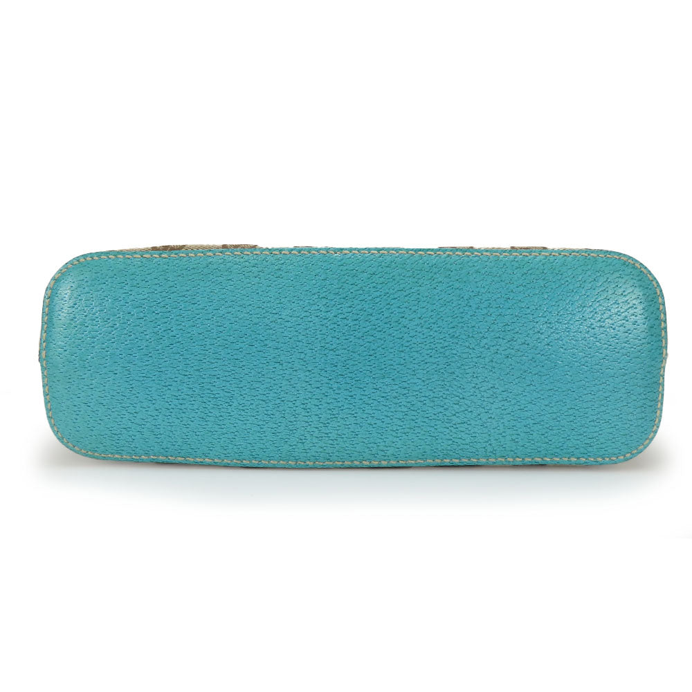 GUCCI Shoulder Bag 115002 GG canvas blue