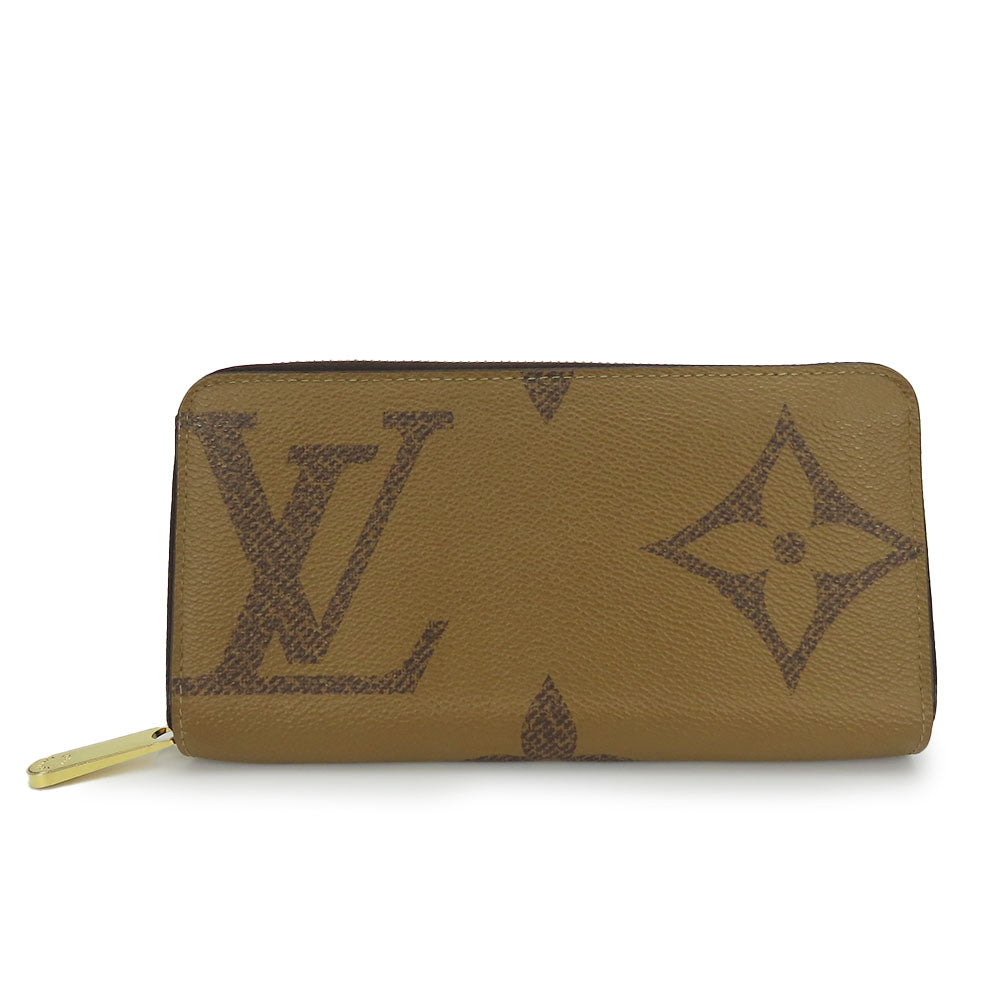 LOUIS VUITTON Long Wallet Purse M69353 Monogram Giant Reverse Brown Zippy wallet
