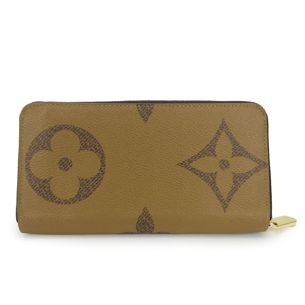 LOUIS VUITTON Long Wallet Purse M69353 Monogram Giant Reverse Brown Zippy wallet