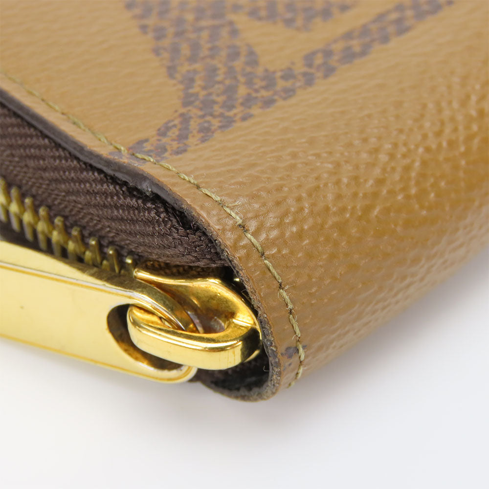 LOUIS VUITTON Long Wallet Purse M69353 Monogram Giant Reverse Brown Zippy wallet