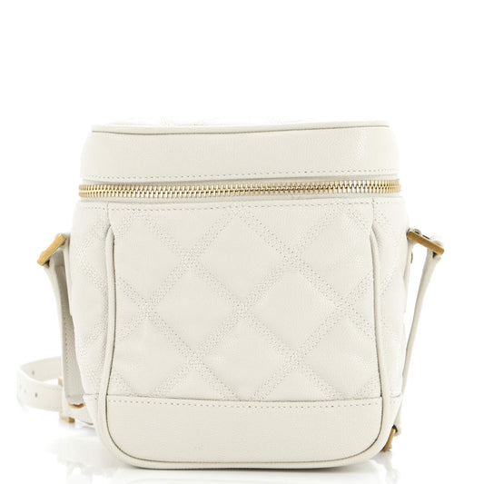 Luxury Saint Laurent Trending 2025 80's Vanity Bag Quilted Leather