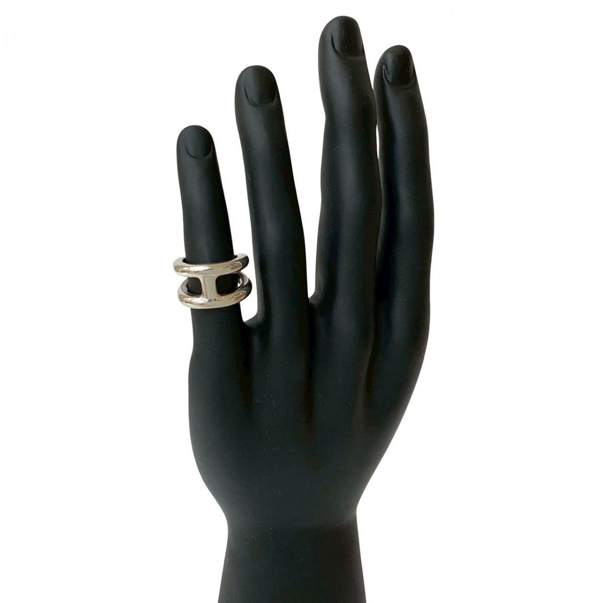 HERMES Ring Silver925 Silver Osmos PM