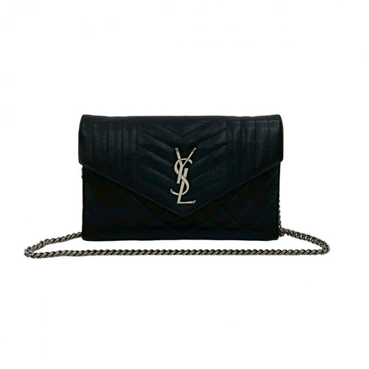 YVES SAINT LAURENT Shoulder Bag leather black