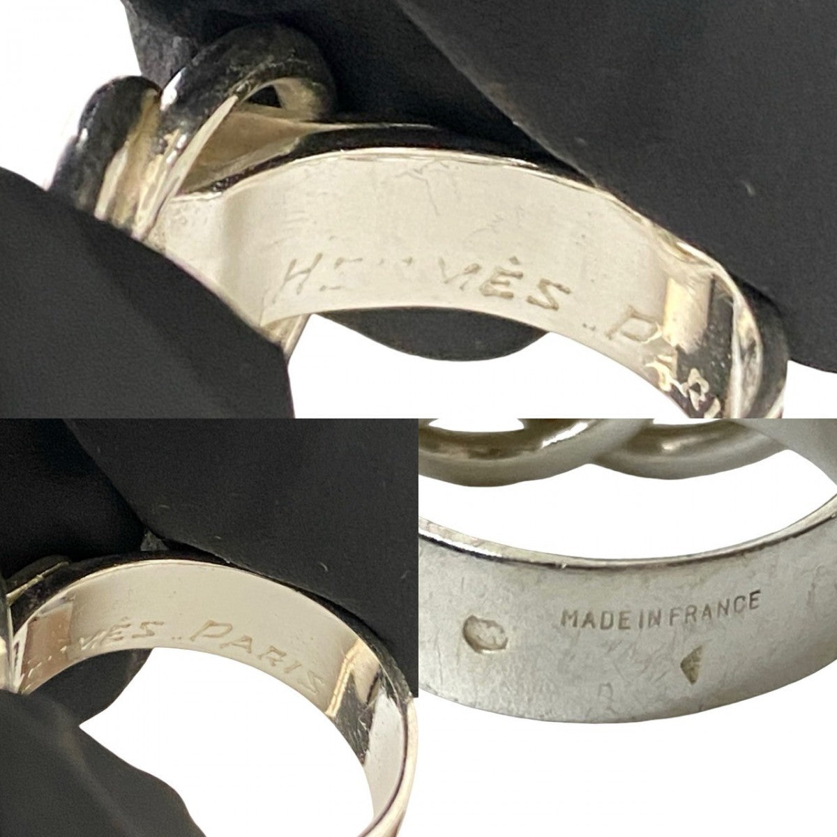 HERMES Ring Silver925 Silver Dozery Ring