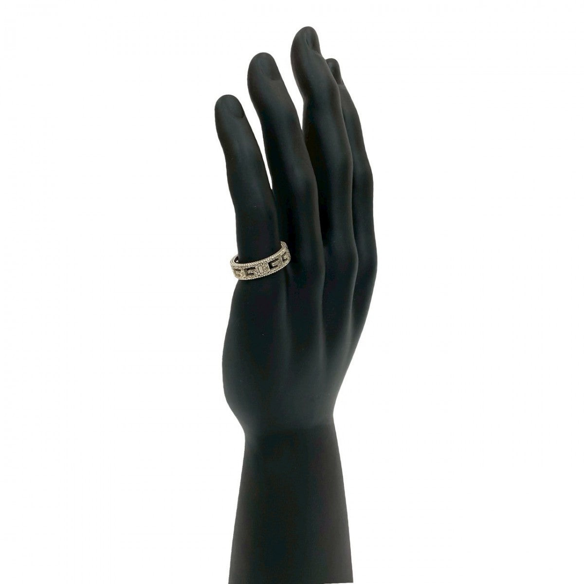 GUCCI Ring Silver925 Silver Square G Arabesque
