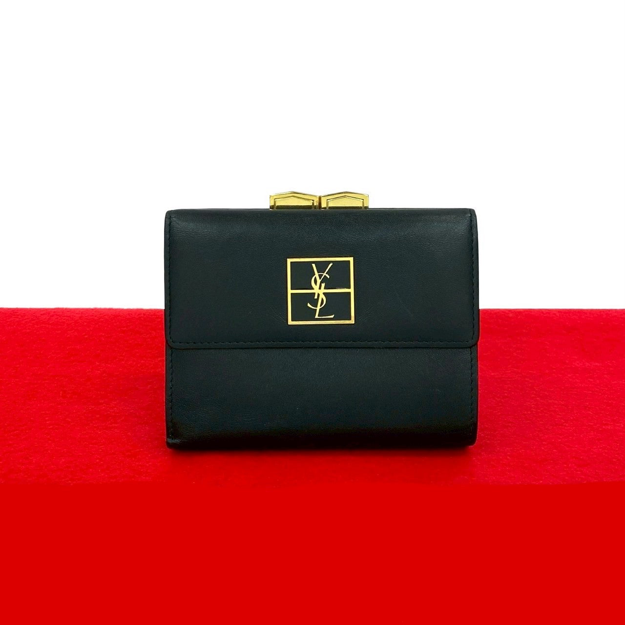 YVES SAINT LAURENT Bifold Wallet leather black