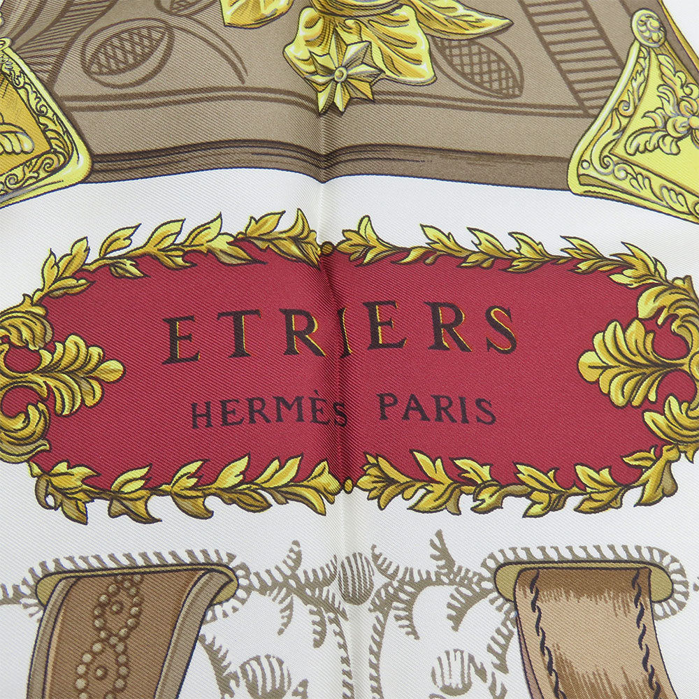 HERMES scarf silk Red Carre90 Women