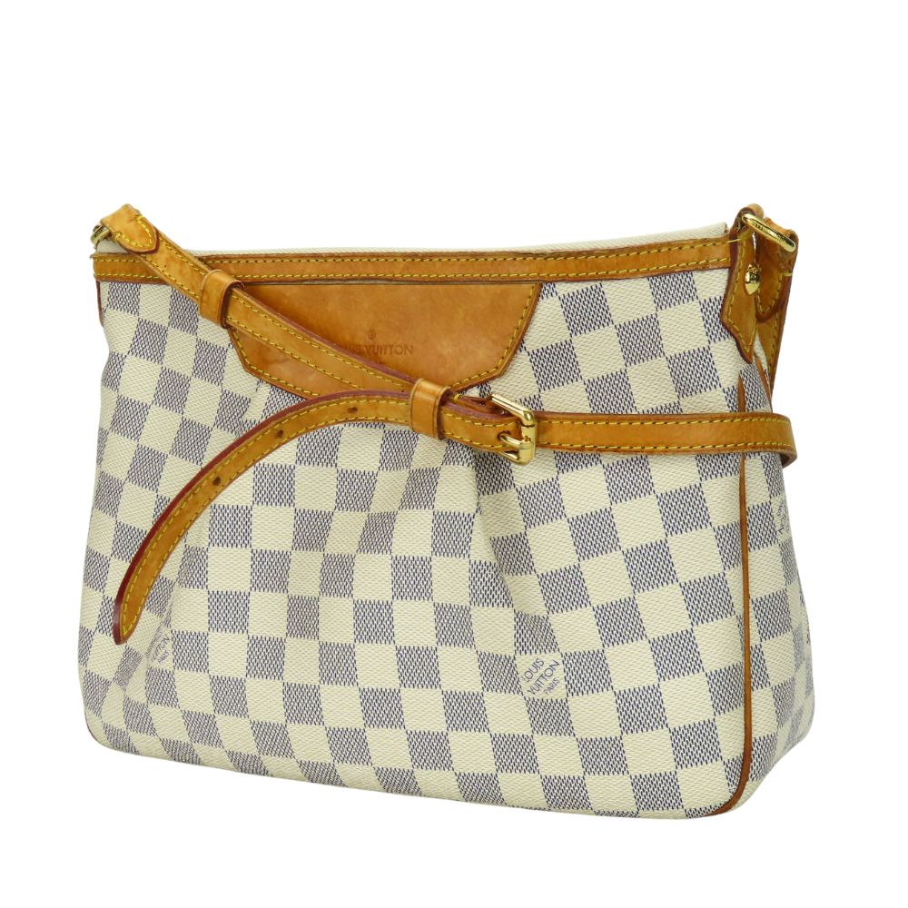 LOUIS VUITTON Shoulder Bag N41113 Damier Azur white Siracusa PM