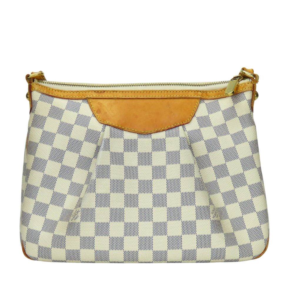 LOUIS VUITTON Shoulder Bag N41113 Damier Azur white Siracusa PM