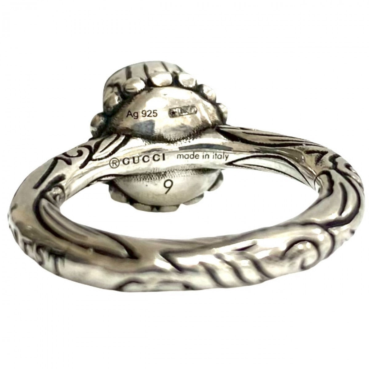 GUCCI Ring Silver925 Silver Anger Forest Eagle Head Ring