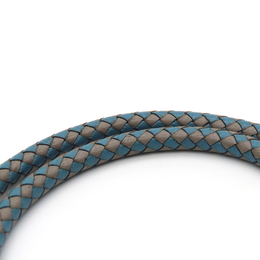 HERMES bracelet Metal, Leather blue Jumbo bless unisex(Unisex)