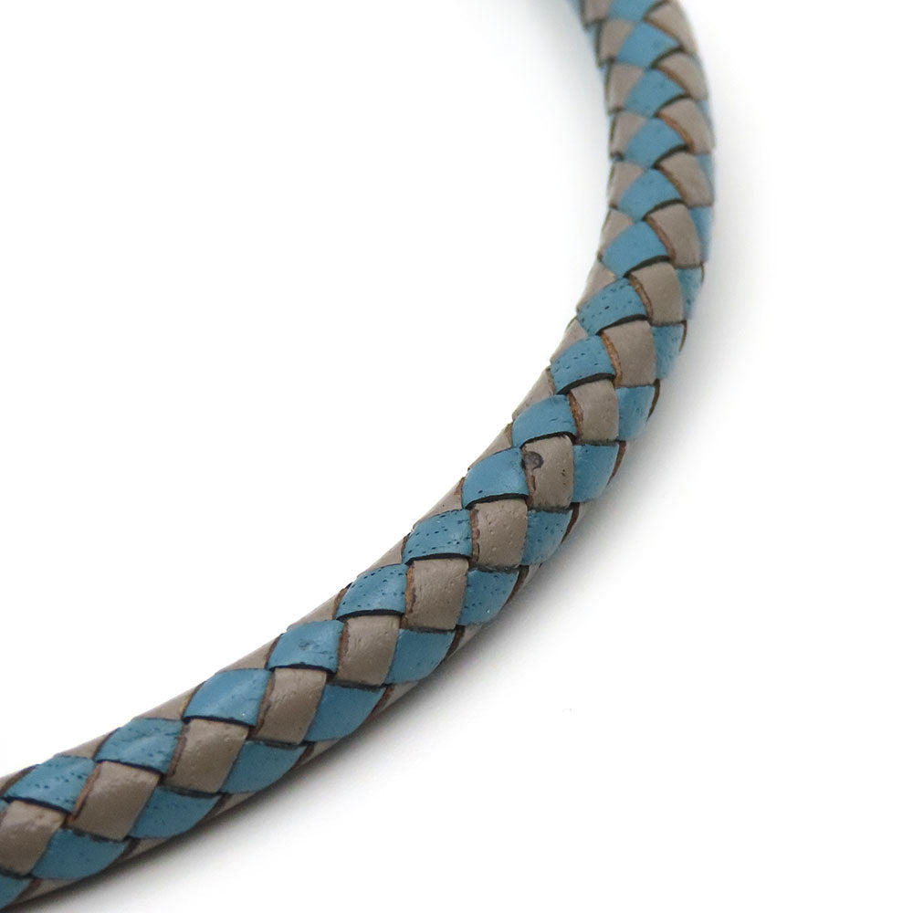 HERMES bracelet Metal, Leather blue Jumbo bless unisex(Unisex)