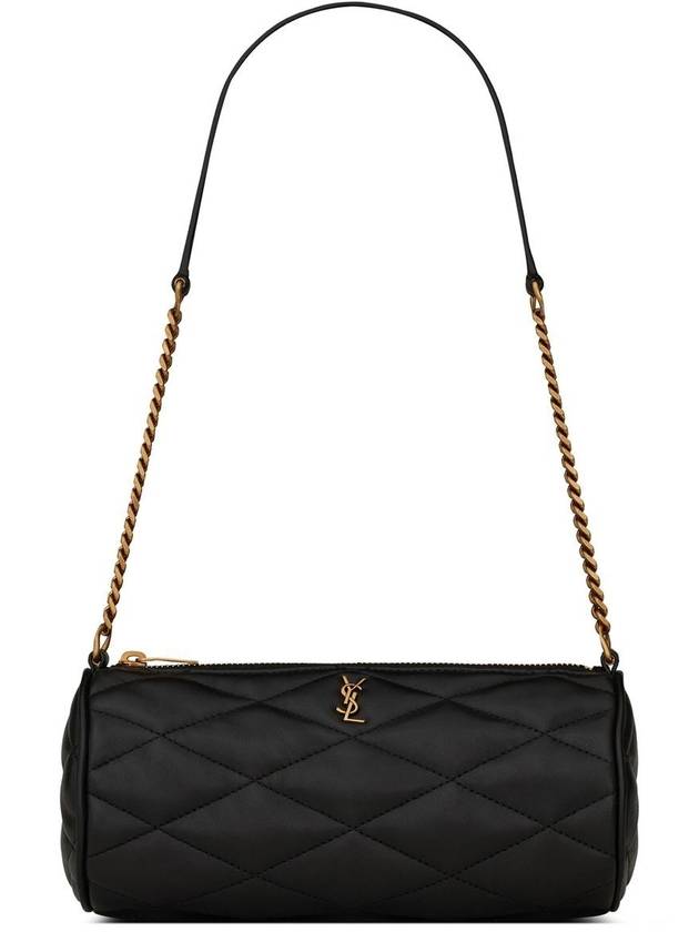 Luxury Saint Laurent Trending 2025 Tube Quilting Small Shoulder Bag Black