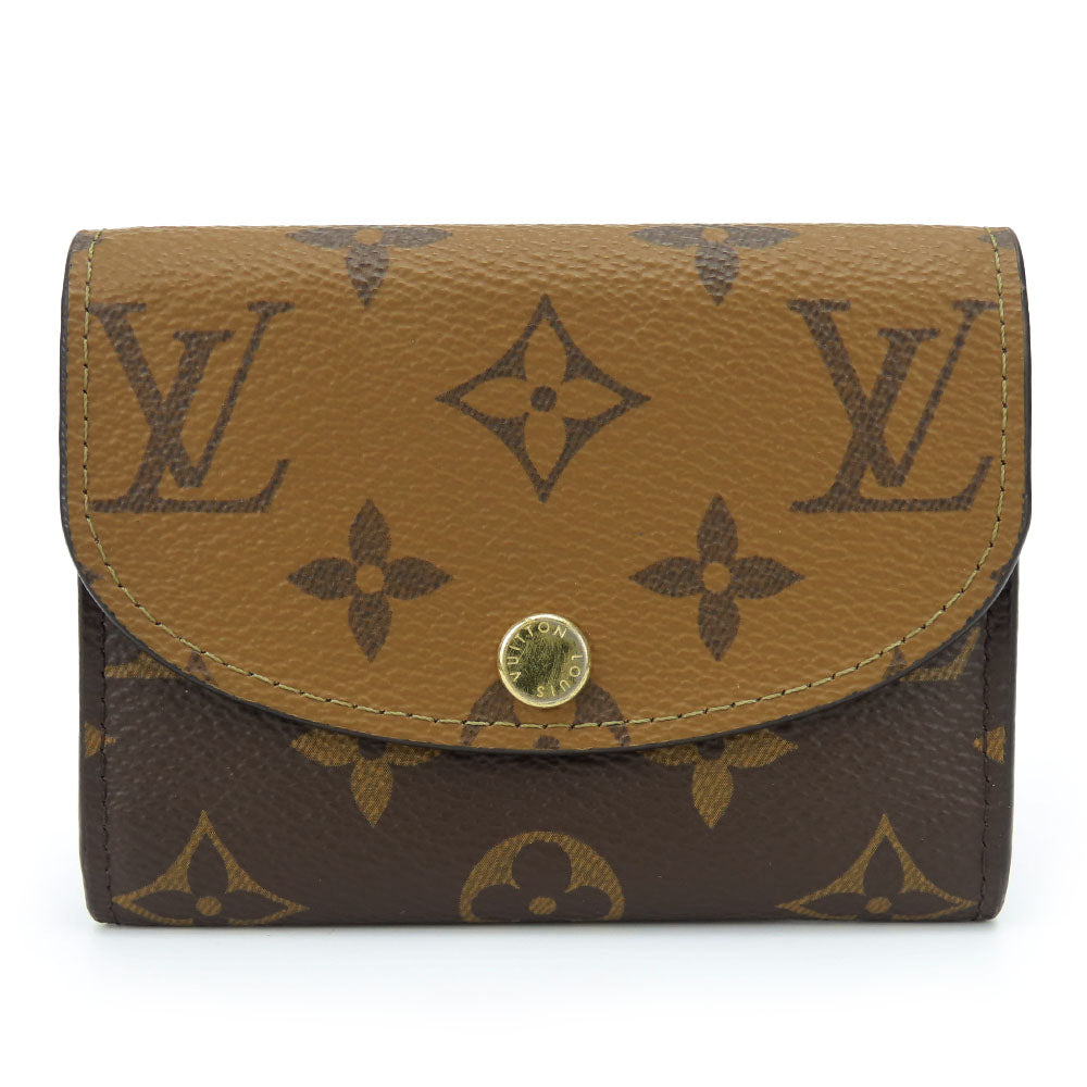 LOUIS VUITTON Bifold Wallet M82333 Monogram reverse Brown Portefeuille Rosalie