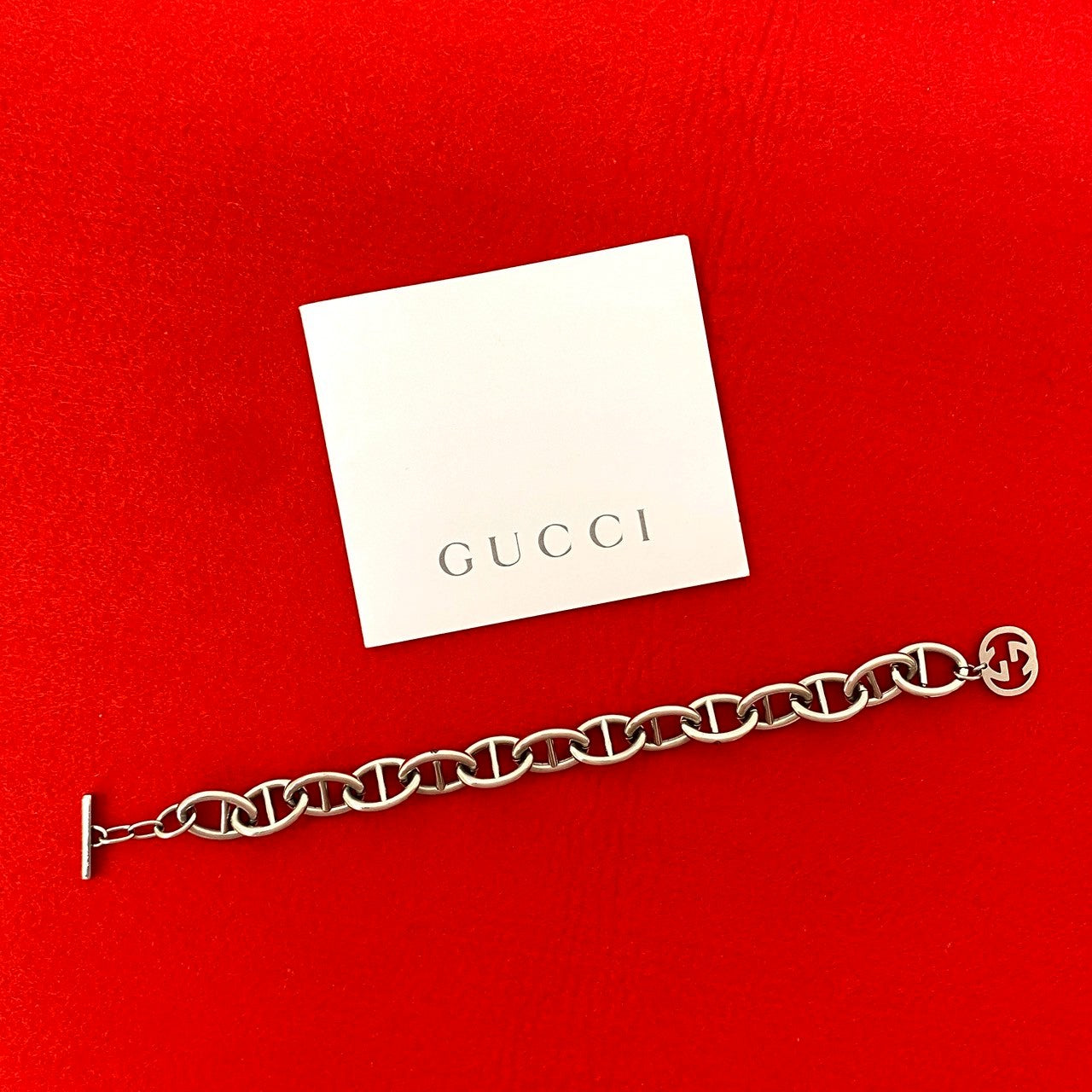 GUCCI bracelet metal Silver Anchor Chain Bracelet