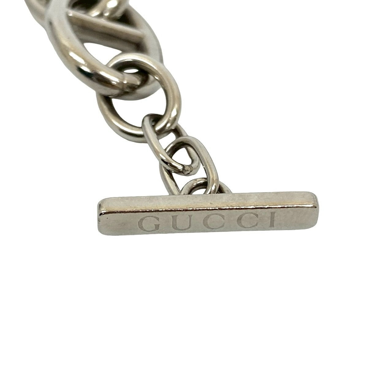 GUCCI bracelet metal Silver Anchor Chain Bracelet