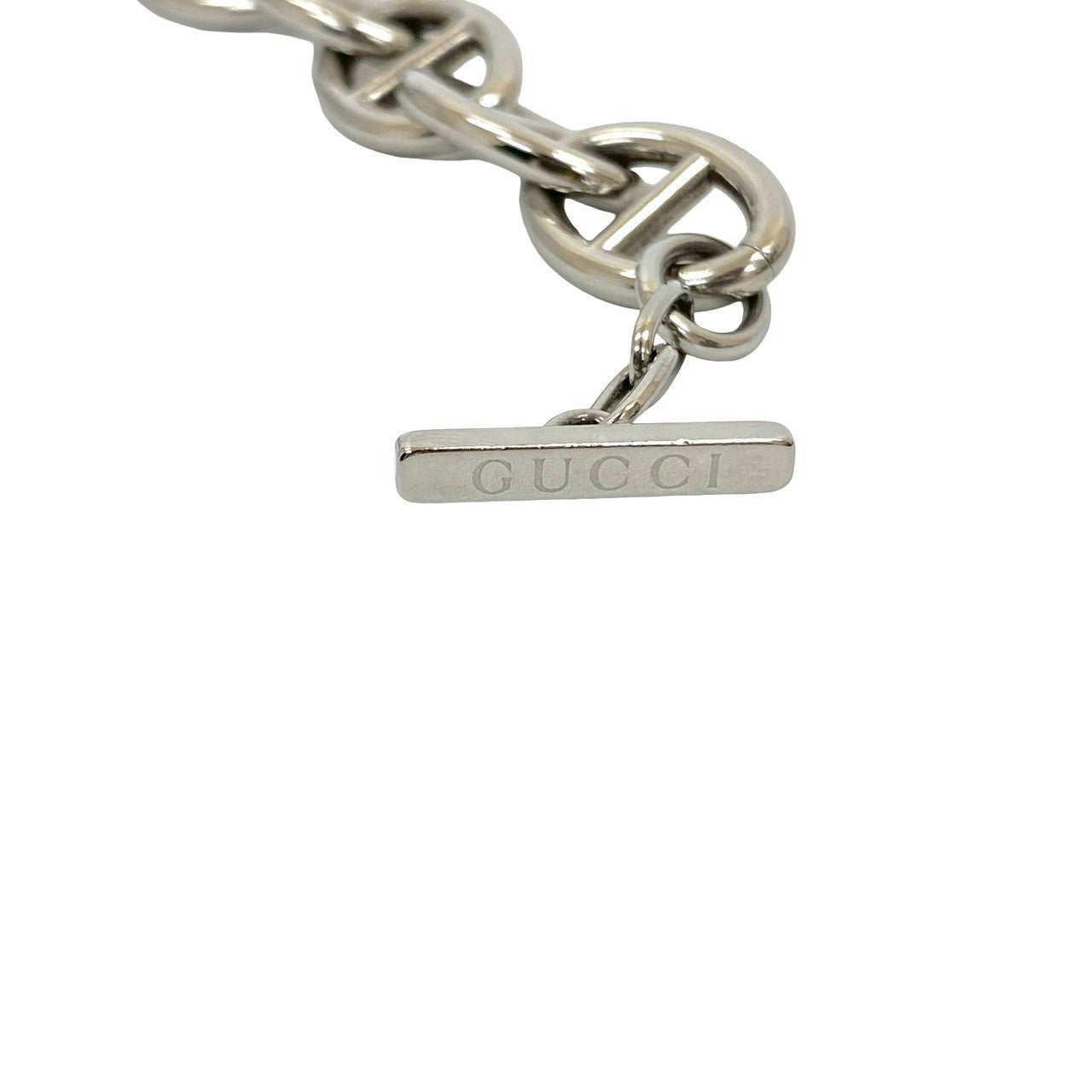 GUCCI bracelet metal Silver Anchor Chain Bracelet