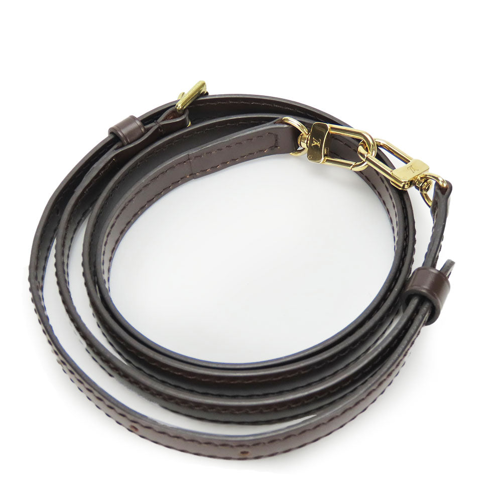 LOUIS VUITTON Shoulder strap leather Brown