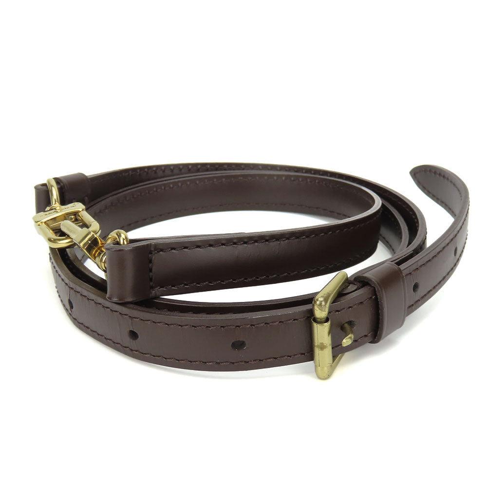 LOUIS VUITTON Shoulder strap leather Brown