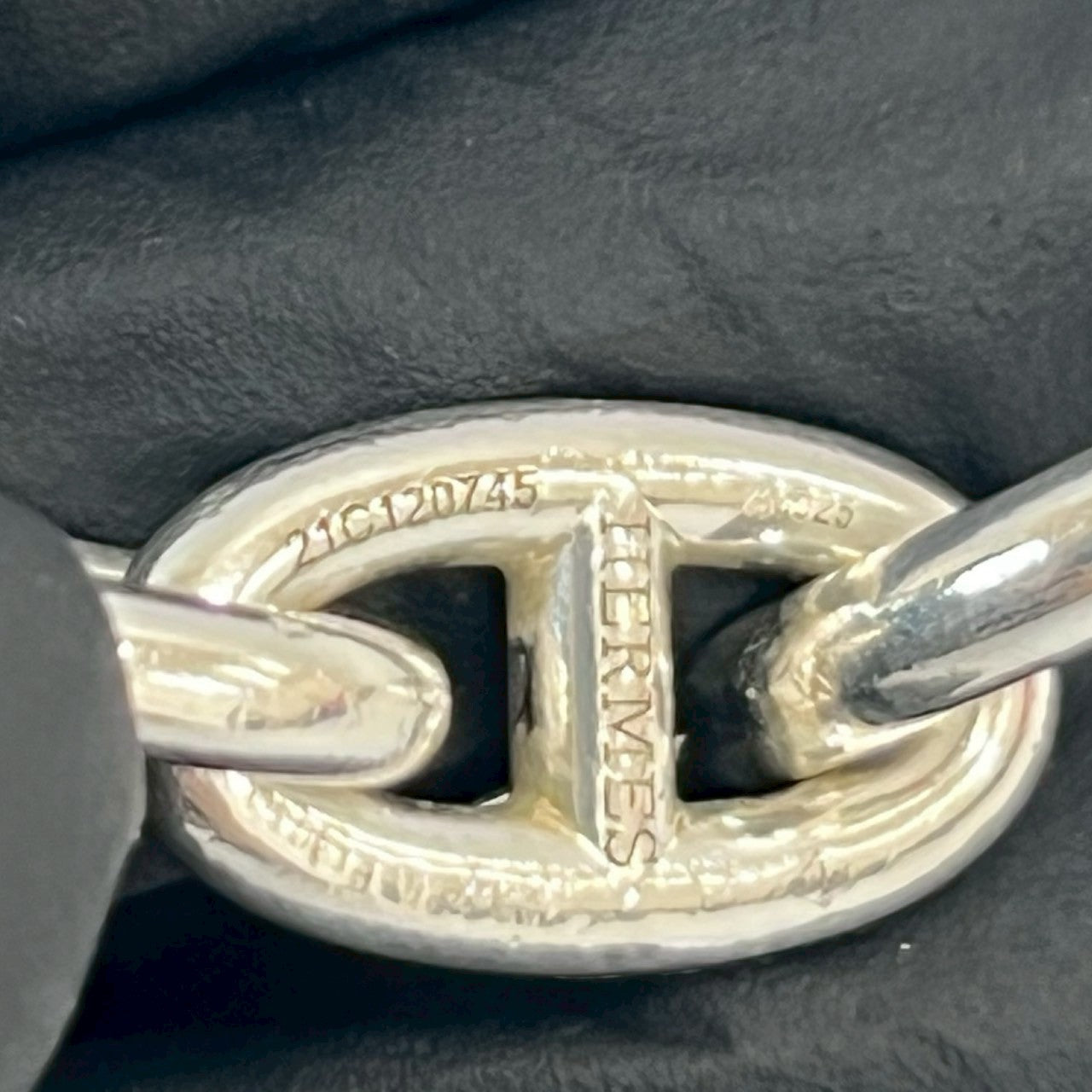 HERMES bracelet Silver925 Silver Chene Dunkle GM 13 frames