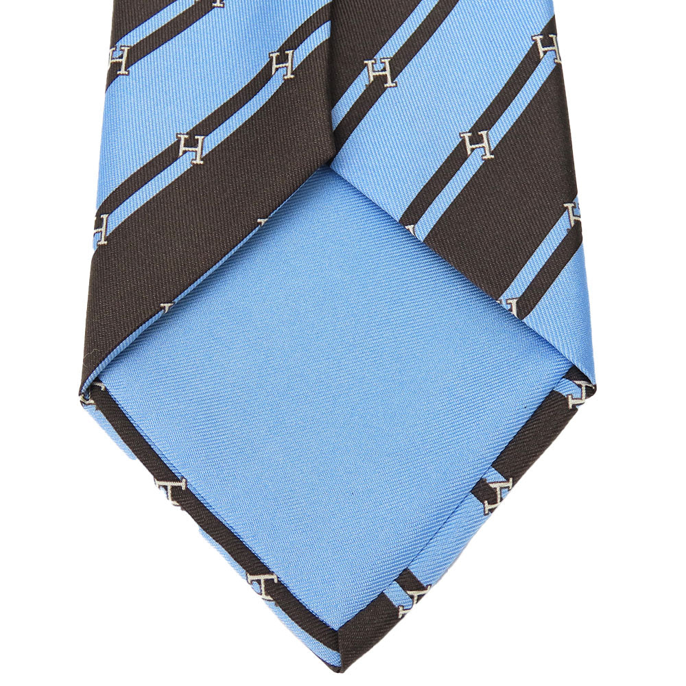 HERMES tie silk Blue type mens