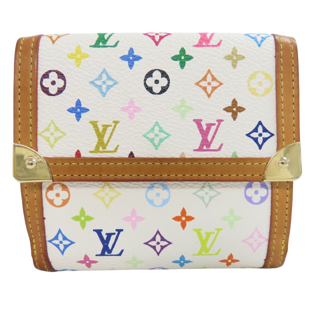 LOUIS VUITTON Bifold Wallet M92983 Monogram multicolor Bron Porto Monet Bier Cartes Crdit Women