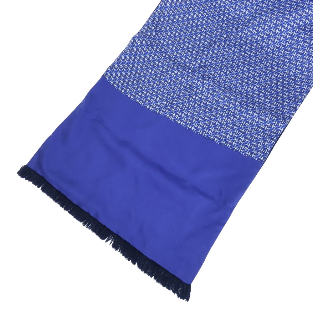 HERMES Scarf Silk, Angora blue Women