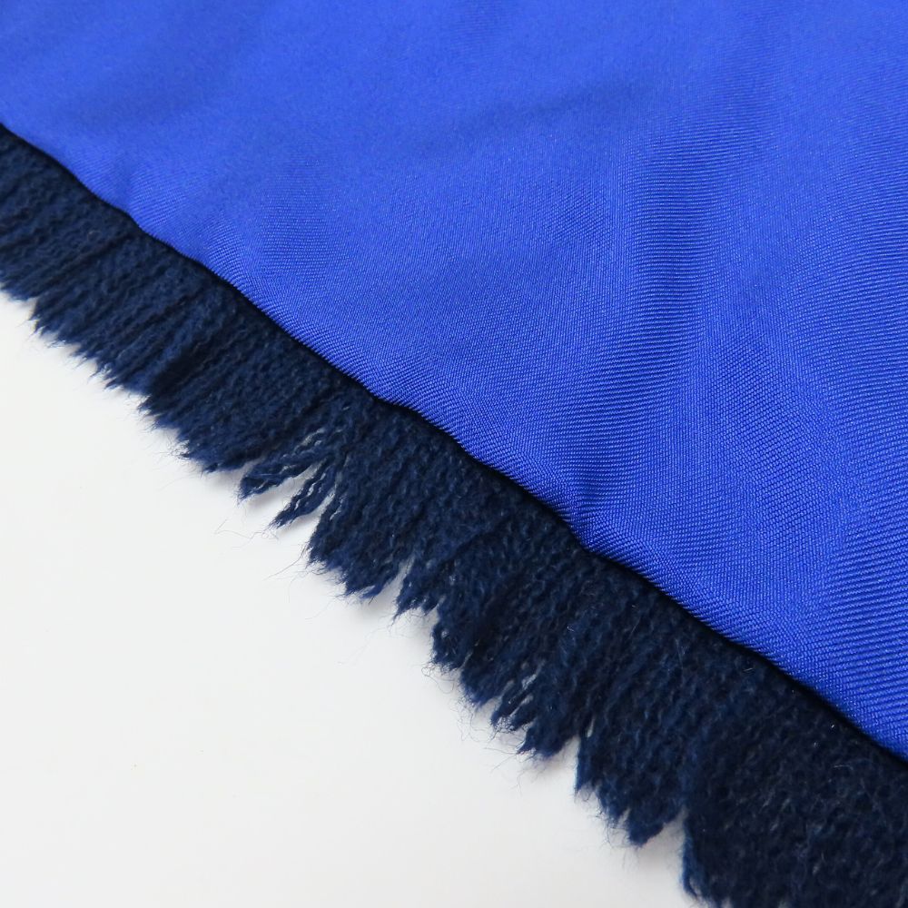 HERMES Scarf Silk, Angora blue Women