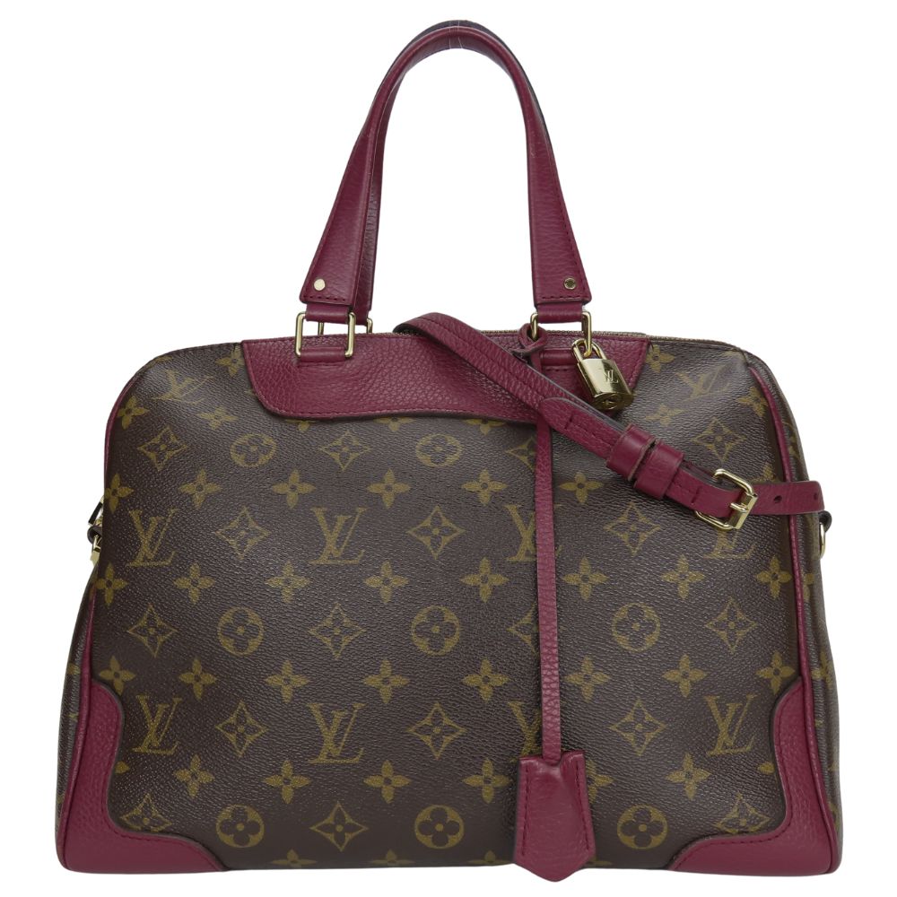 LOUIS VUITTON Handbag M40545 Monogram, Leather Brown Retiro Women