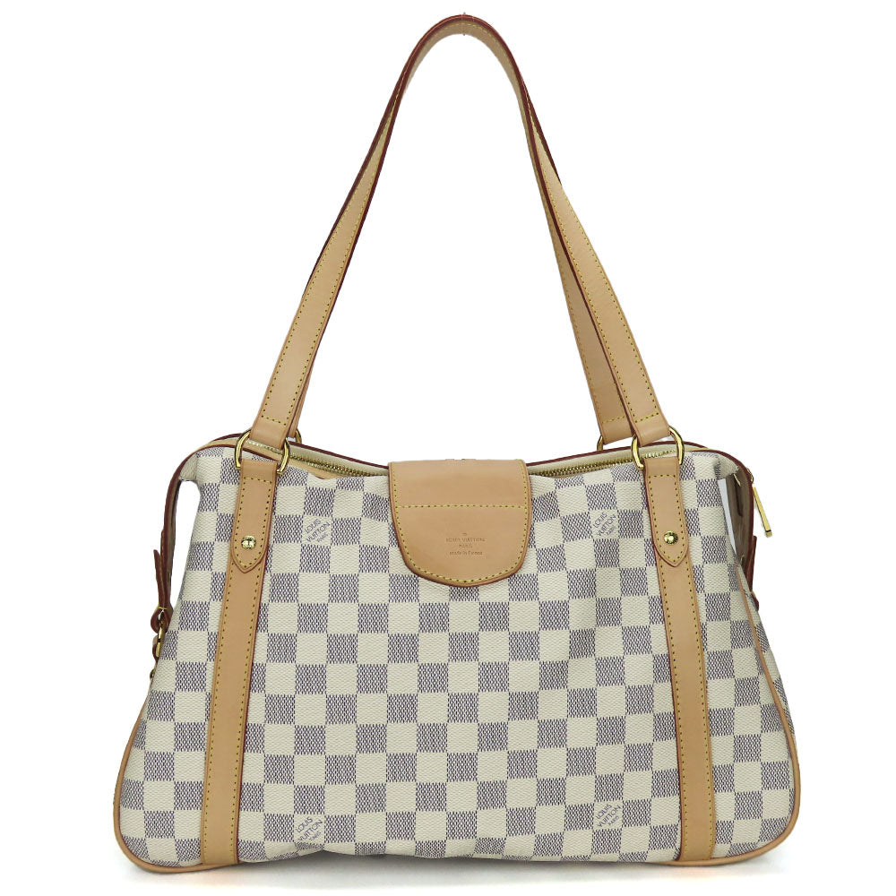 LOUIS VUITTON Tote Bag N42220 Damier Azur white Stresa PM