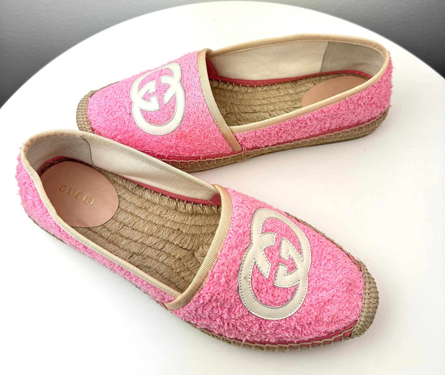 Gucci Interlocking G Terry Espadrilles