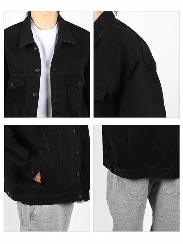 Luxury Balenciaga Trending 2025 Oversized Denim Jacket Black
