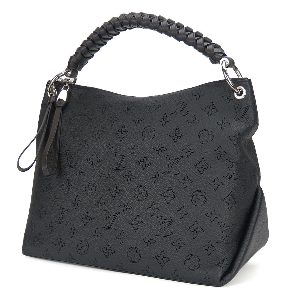 LOUIS VUITTON Shoulder Bag M56073 Monogram Mahina black Beauvre Hobo