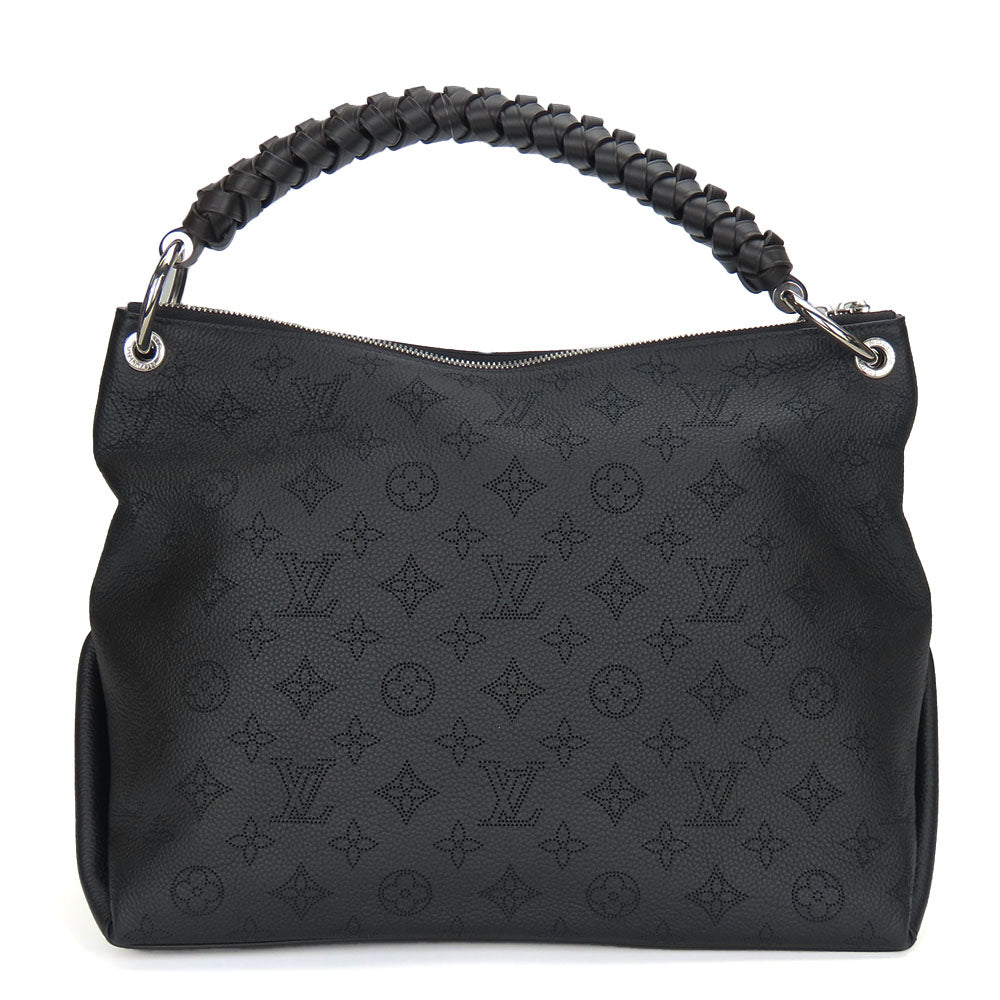 LOUIS VUITTON Shoulder Bag M56073 Monogram Mahina black Beauvre Hobo
