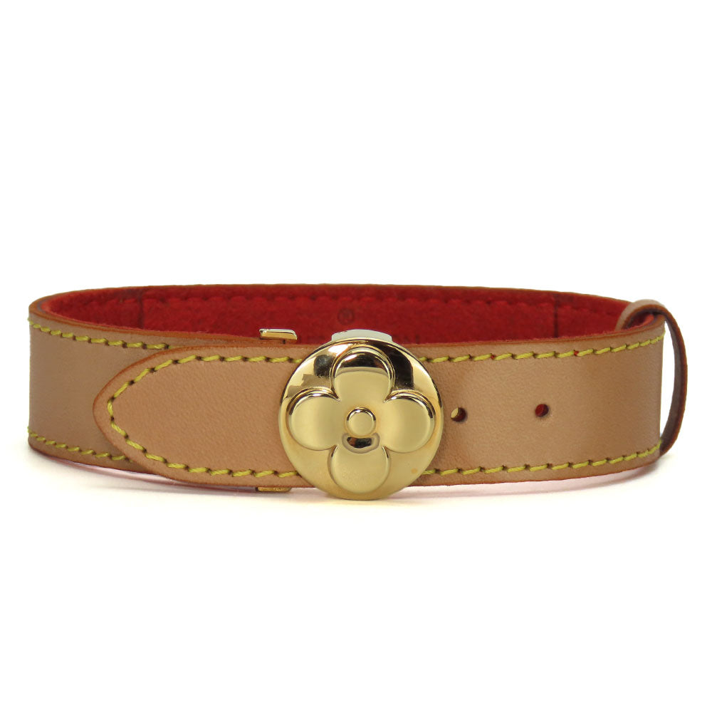 LOUIS VUITTON bracelet M64448 Nume leather beige Good Luck Bless