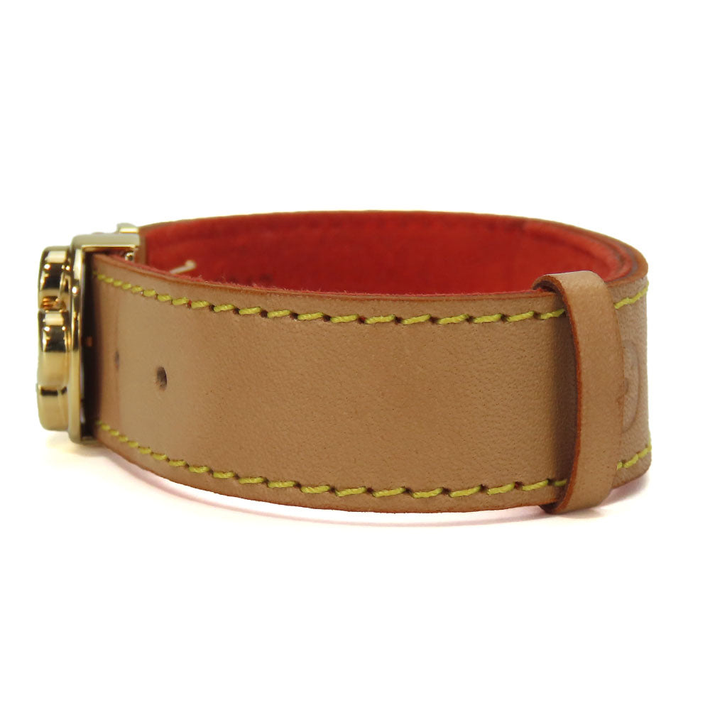 LOUIS VUITTON bracelet M64448 Nume leather beige Good Luck Bless