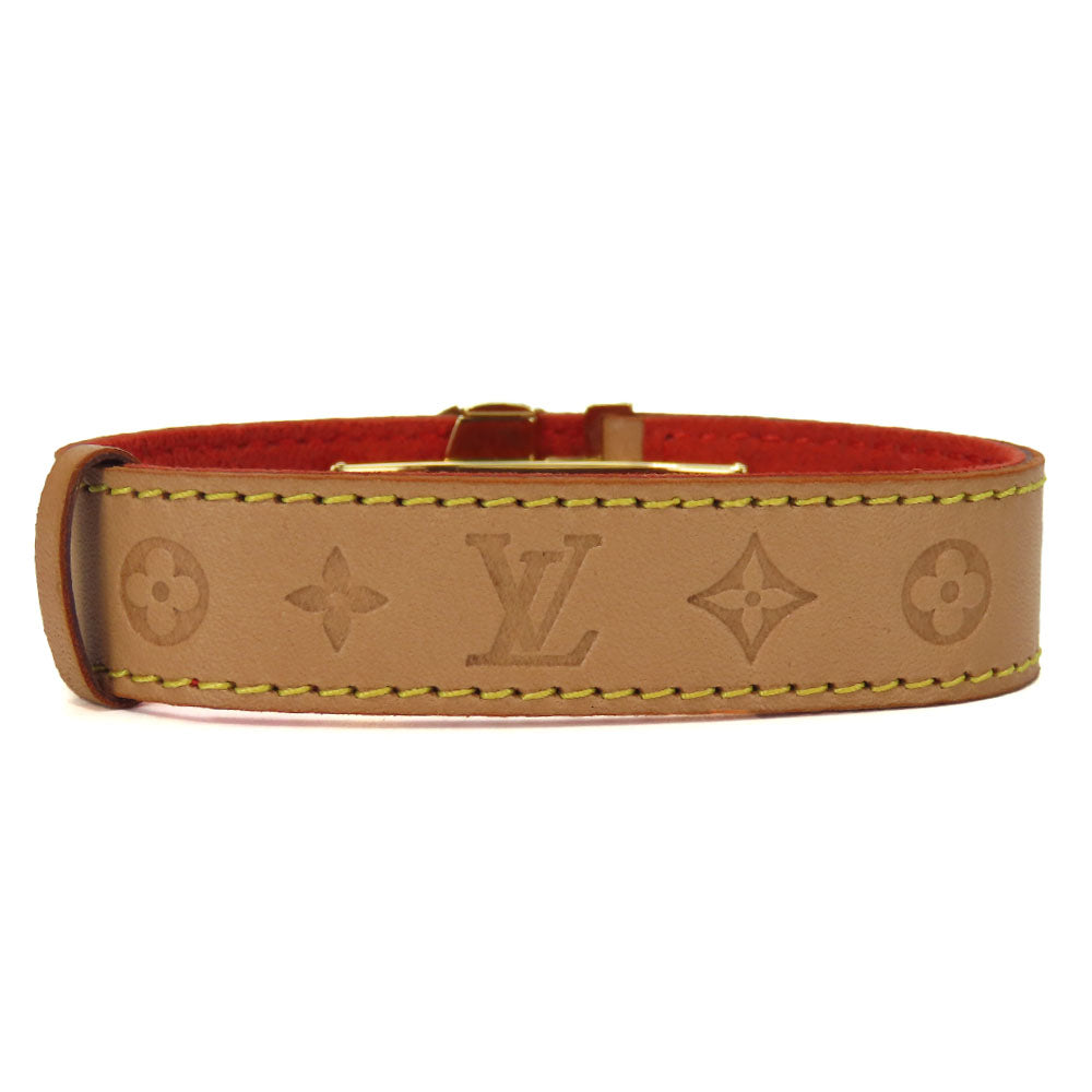 LOUIS VUITTON bracelet M64448 Nume leather beige Good Luck Bless