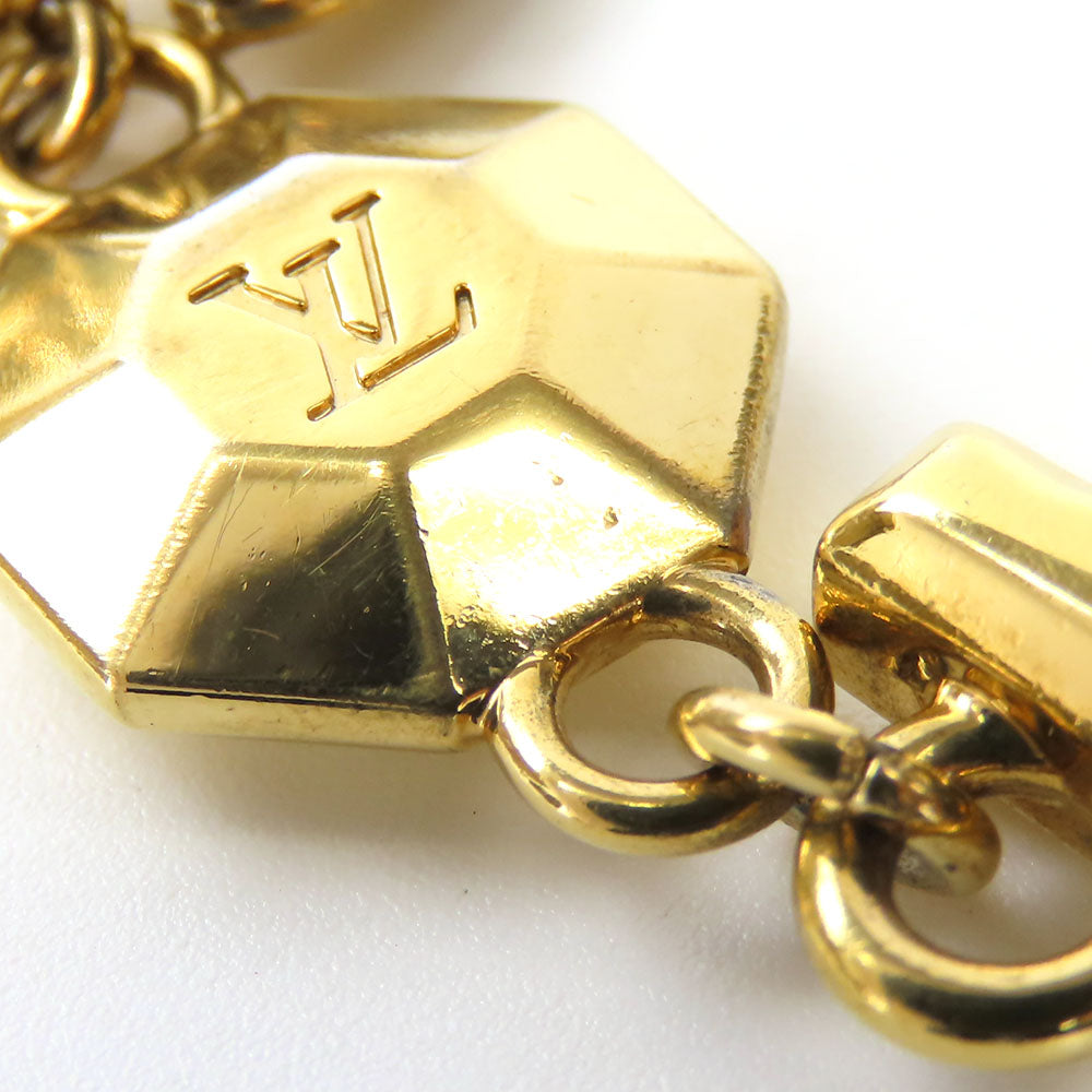 LOUIS VUITTON key ring M65216 metal gold LV Facet
