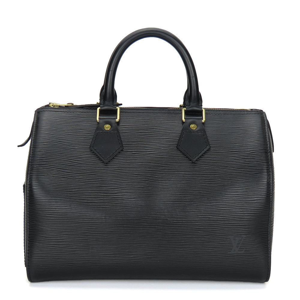LOUIS VUITTON Handbag M43012 Epi Leather Noir Speedy 25 Women