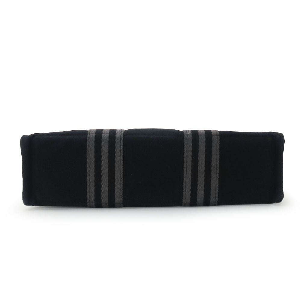HERMES Handbag canvas black Fool ToePM unisex(Unisex)