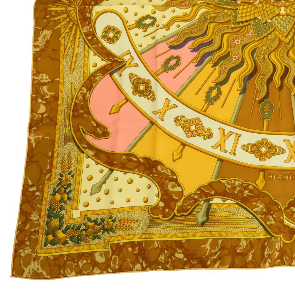 HERMES scarf silk Brown type Carre90 Women