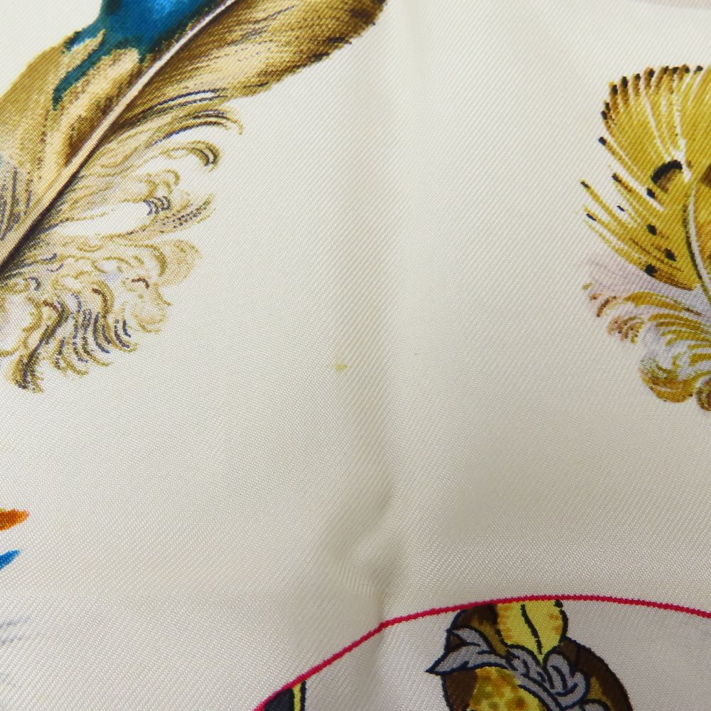 HERMES scarf silk Navy COUVEE D'HERMES Carre90