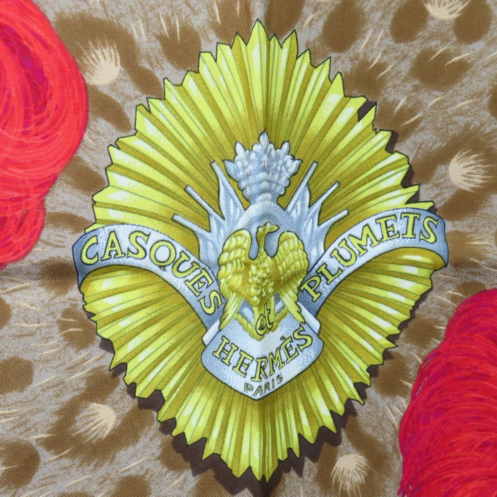 HERMES scarf silk green Carre90 Women