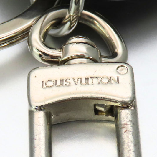 LOUIS VUITTON key ring M00477 Metal, Leather Silver Portocle LV Circle unisex(Unisex)