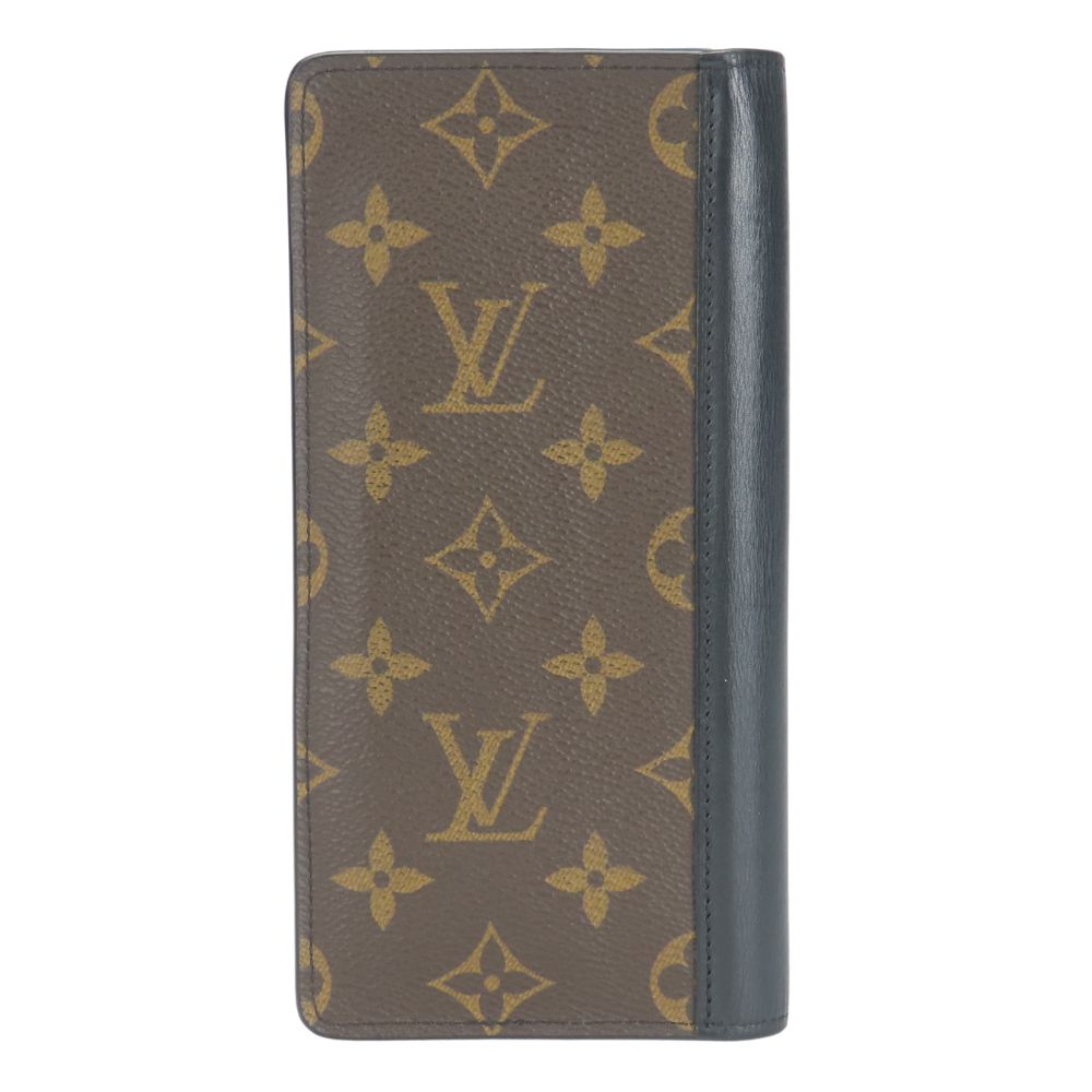 LOUIS VUITTON Long Wallet Purse M93800 Monogram macacer Brown Portefeuille Tanon mens