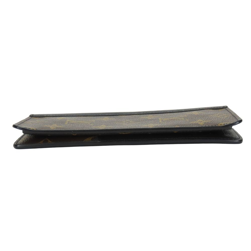 LOUIS VUITTON Long Wallet Purse M93800 Monogram macacer Brown Portefeuille Tanon mens