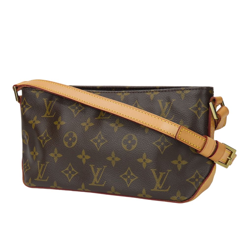 LOUIS VUITTON Shoulder Bag M51240 Monogram Brown Trotteur Women